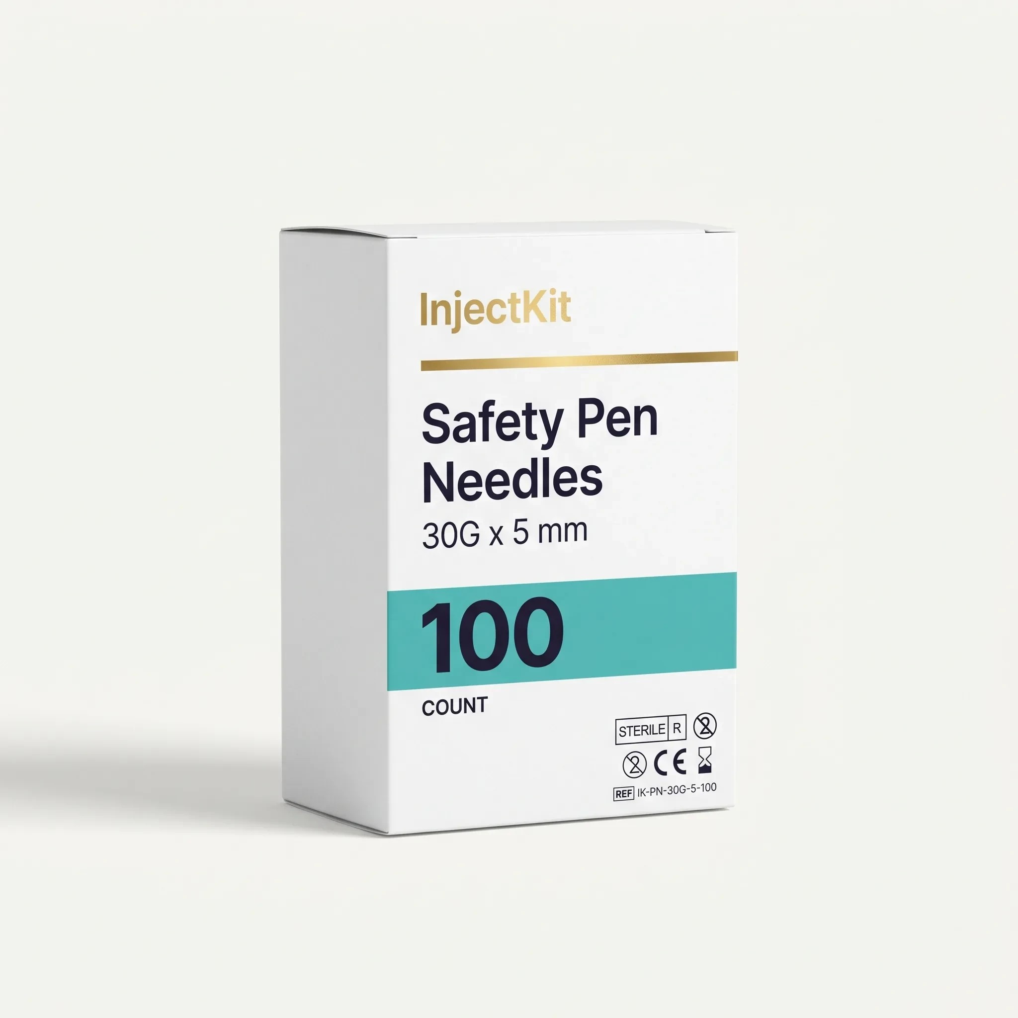 Pen Needle 30G x 5 mm · Universal Pen Compatible · Pack of 100